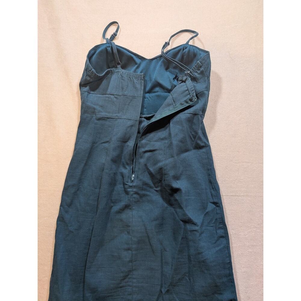 pretty good teal bow front dress size S - Picture 6 of 6